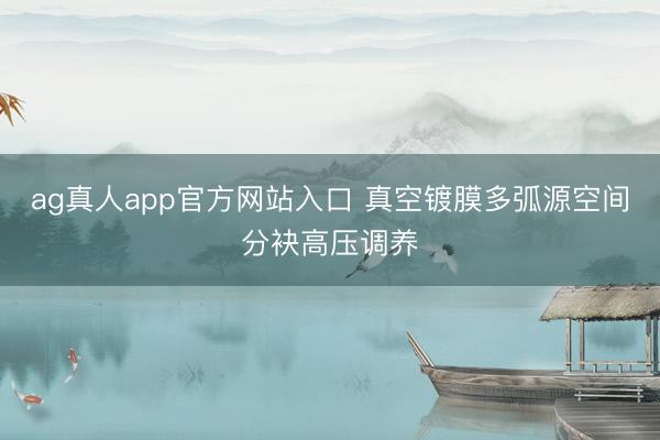 ag真人app官方网站入口 真空镀膜多弧源空间分袂高压调养