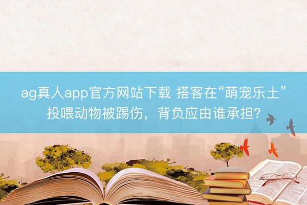 ag真人app官方网站下载 搭客在“萌宠乐土”投喂动物被踢伤，背负应由谁承担？